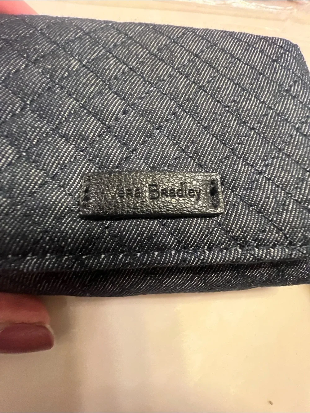 NWT Vera Bradley RFID card case:wallet gray - Picture 5 of 11